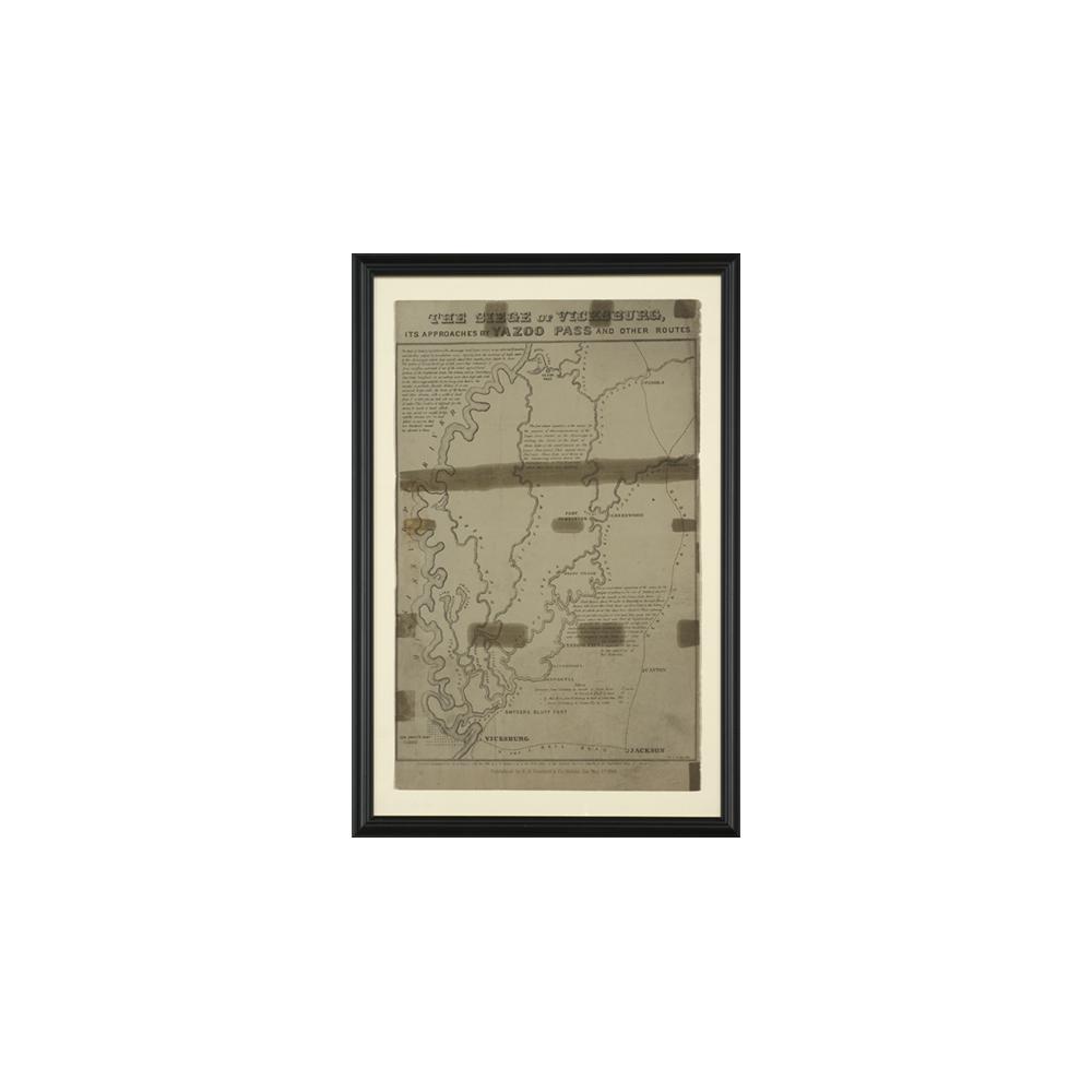 Image: The Siege of Vicksburg, Its Approaches by Yazoo Pass and Other Routes.