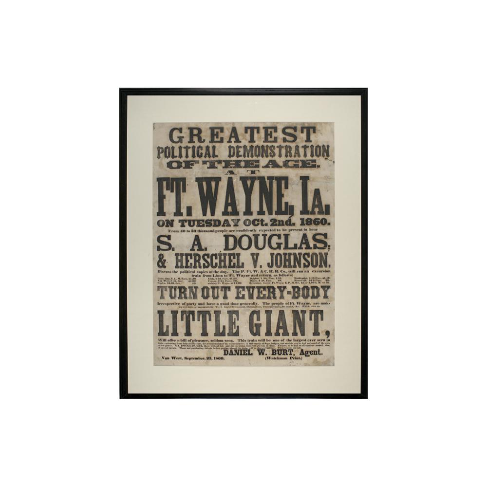 Image: Greatest Political Demonstration of the Age at Ft. Wayne, Ia.