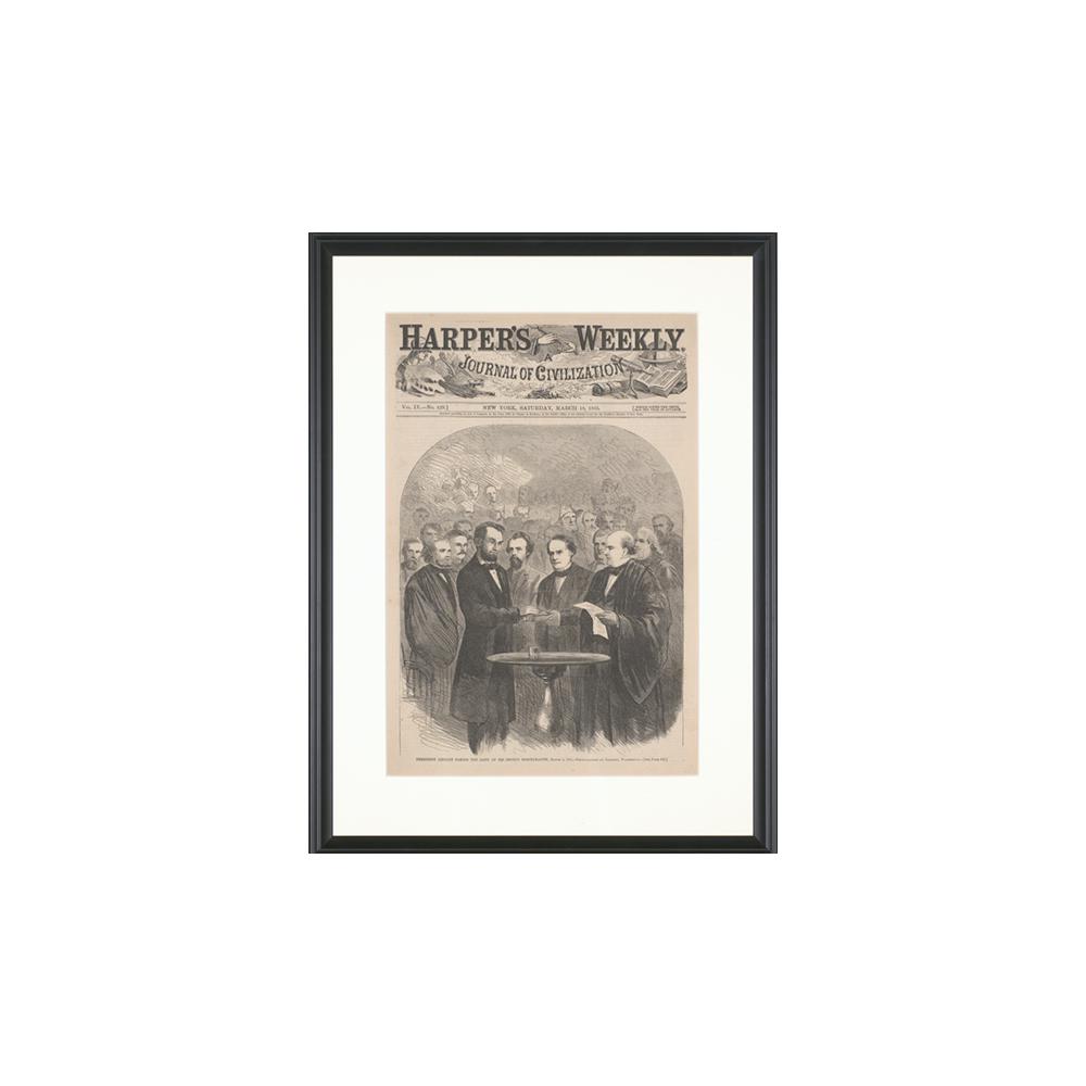 Image: President Lincoln Taking the Oath at his Second Inauguration