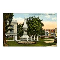 Image: Lincoln's Monument, Pacific Park, Long Beach, Cal.