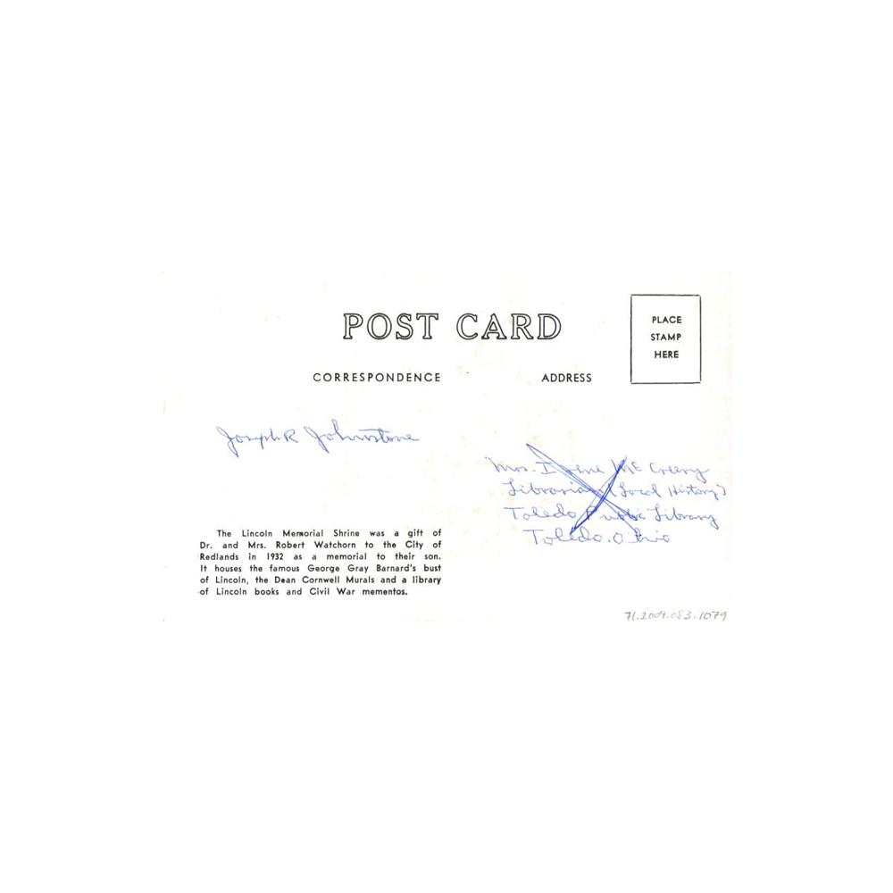 Image: Lincoln Memorial Shrine, Redlands, California