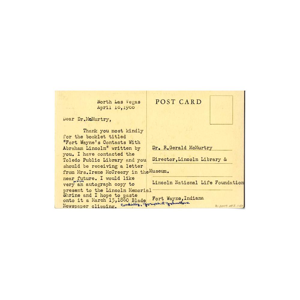 Image: The Lincoln Shrine, Redlands, Interior