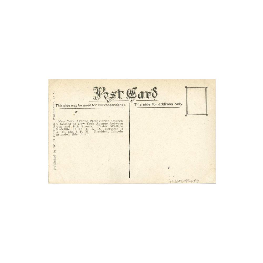 Image: New York Avenue Presbyterian Church, Washington, D. C.