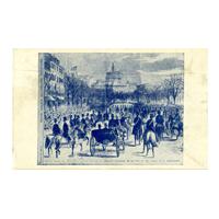 Image: Mr. Lincoln, Accompanied by President Buchanan, On His Way to the Capitol to be Inaugurated