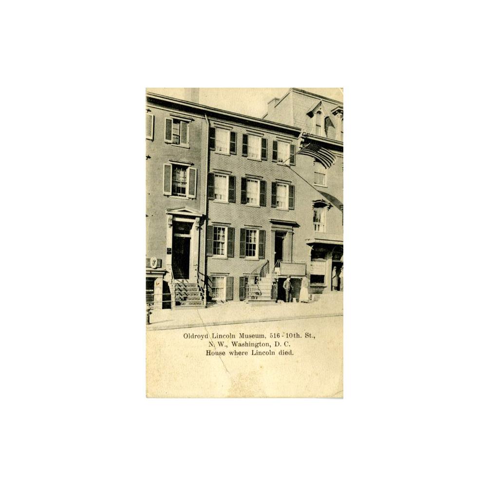 Image: Oldroyd Lincoln Museum, 516 - 10th. St., N. W., Washington, D. C. House where Lincoln died.