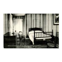 Image: Replica of Room and Actual Bed in which Lincoln Died - Chicago Historical Society