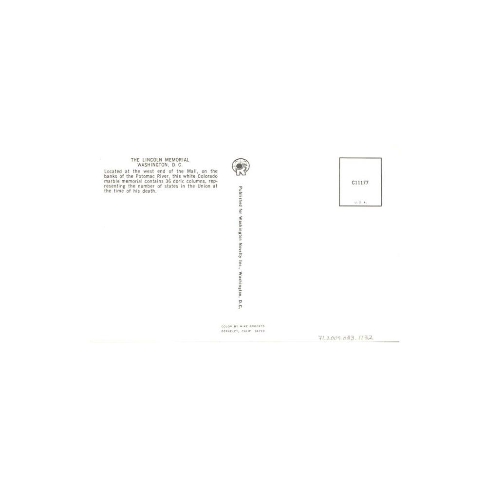 Image: The Lincoln Memorial Washington, D. C.