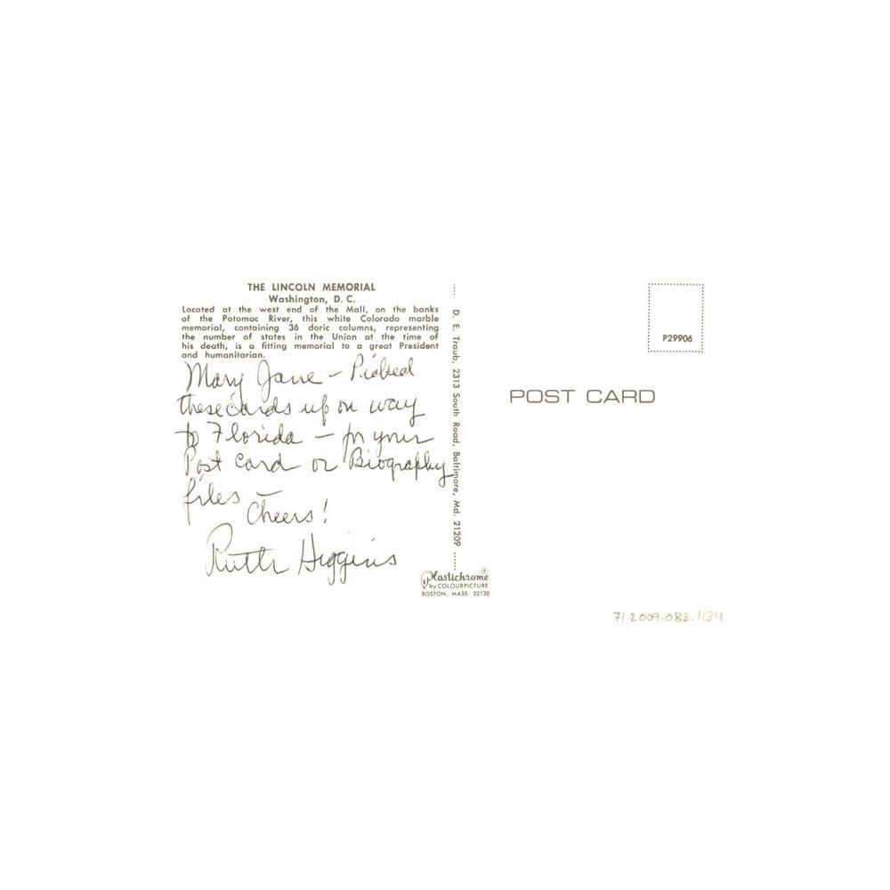 Image: The Lincoln Memorial Washington, D. C.