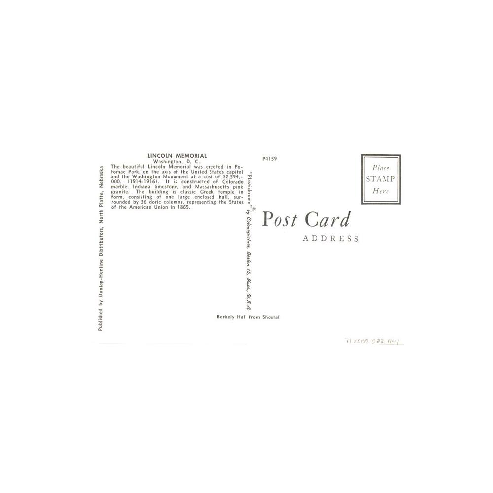 Image: Lincoln Memorial Washington, D. C.