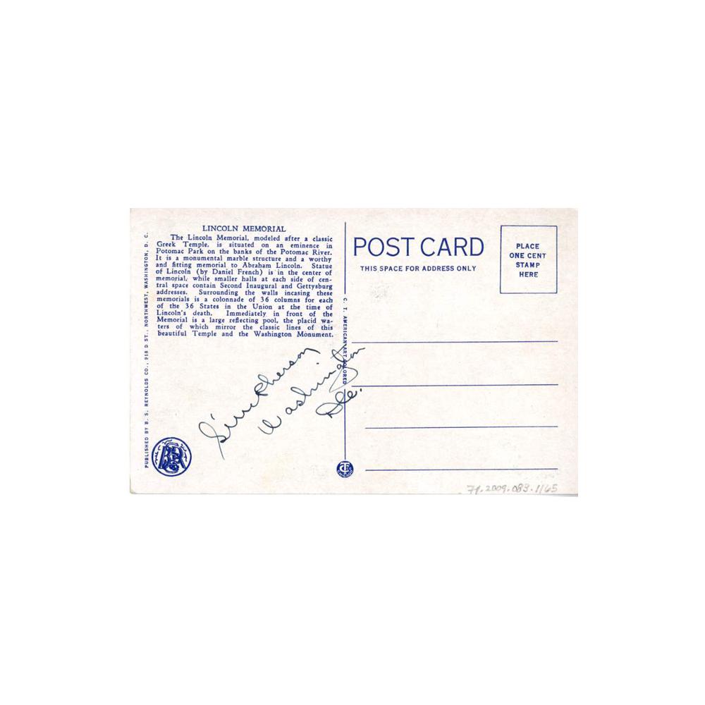 Image: Lincoln Memorial, Washington, D. C.