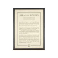 Image: Excerpt from Abraham Lincoln's 1838 Address before the young men's Lyceum of Springfield, Illinois