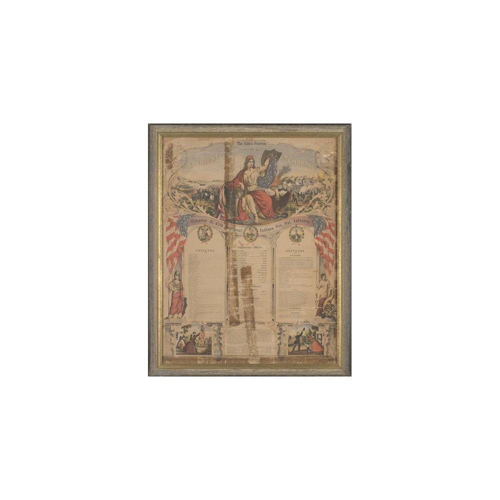 Image: Soldiers Memorial, Company D, 47th Regiment, Indiana Vet. Vol. Infantry