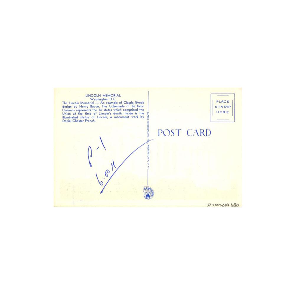 Image: Lincoln Memorial, Washington, D. C.