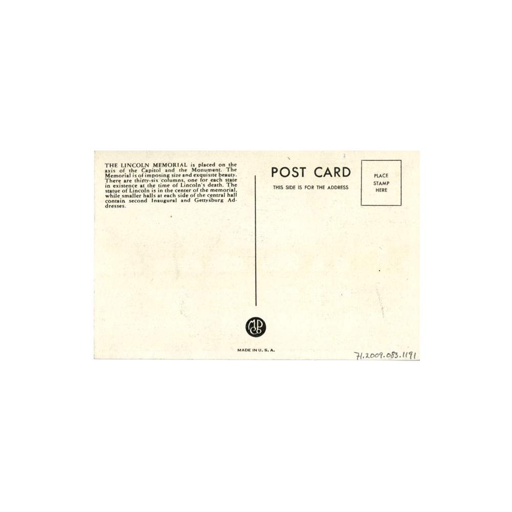 Image: Lincoln Memorial Through the Cherry Blossoms, Washington, D. C.