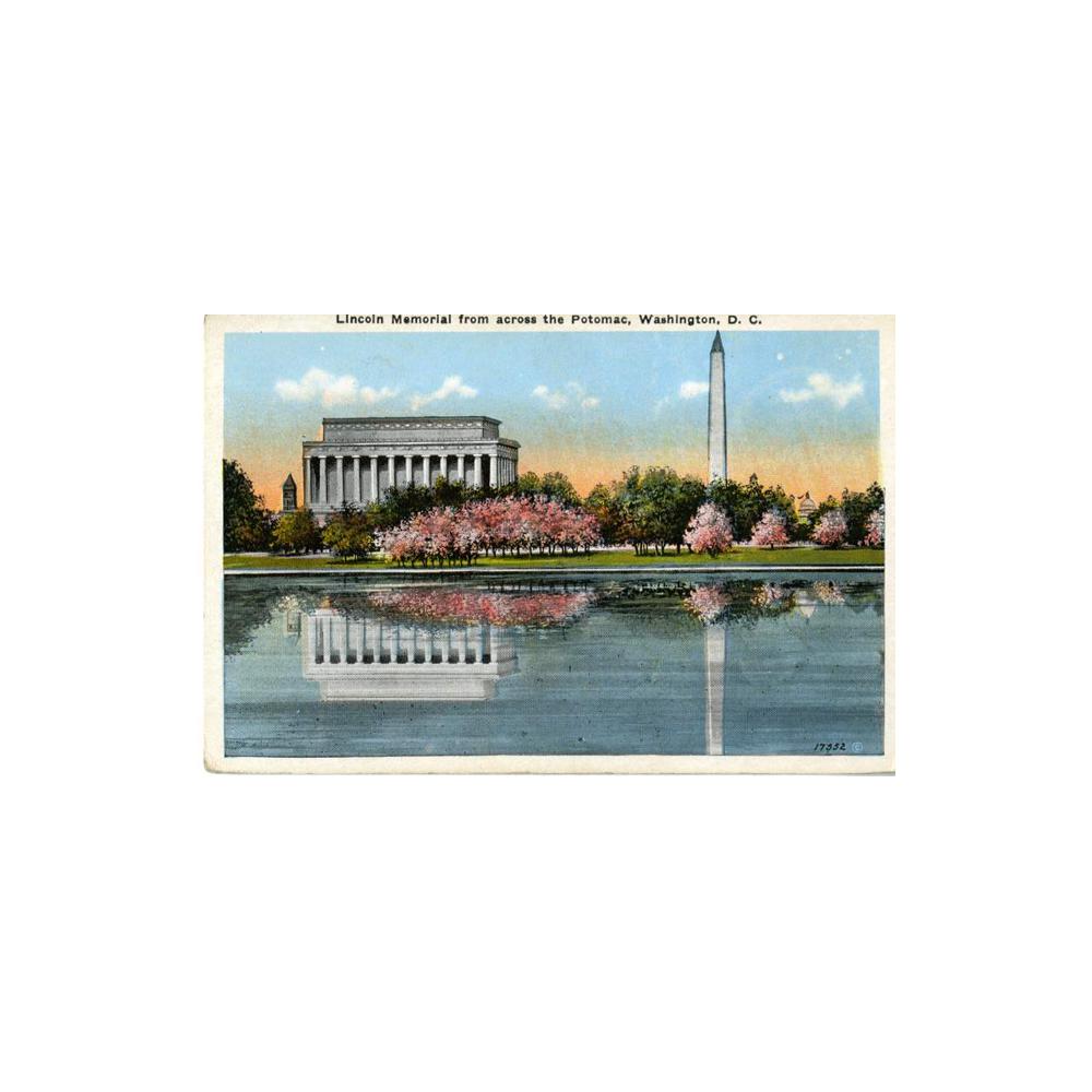 Image: Lincoln Memorial from across the Potomac, Washington, D. C.