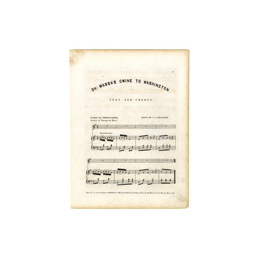 Image: Oh! Massa's Gwine to Washington