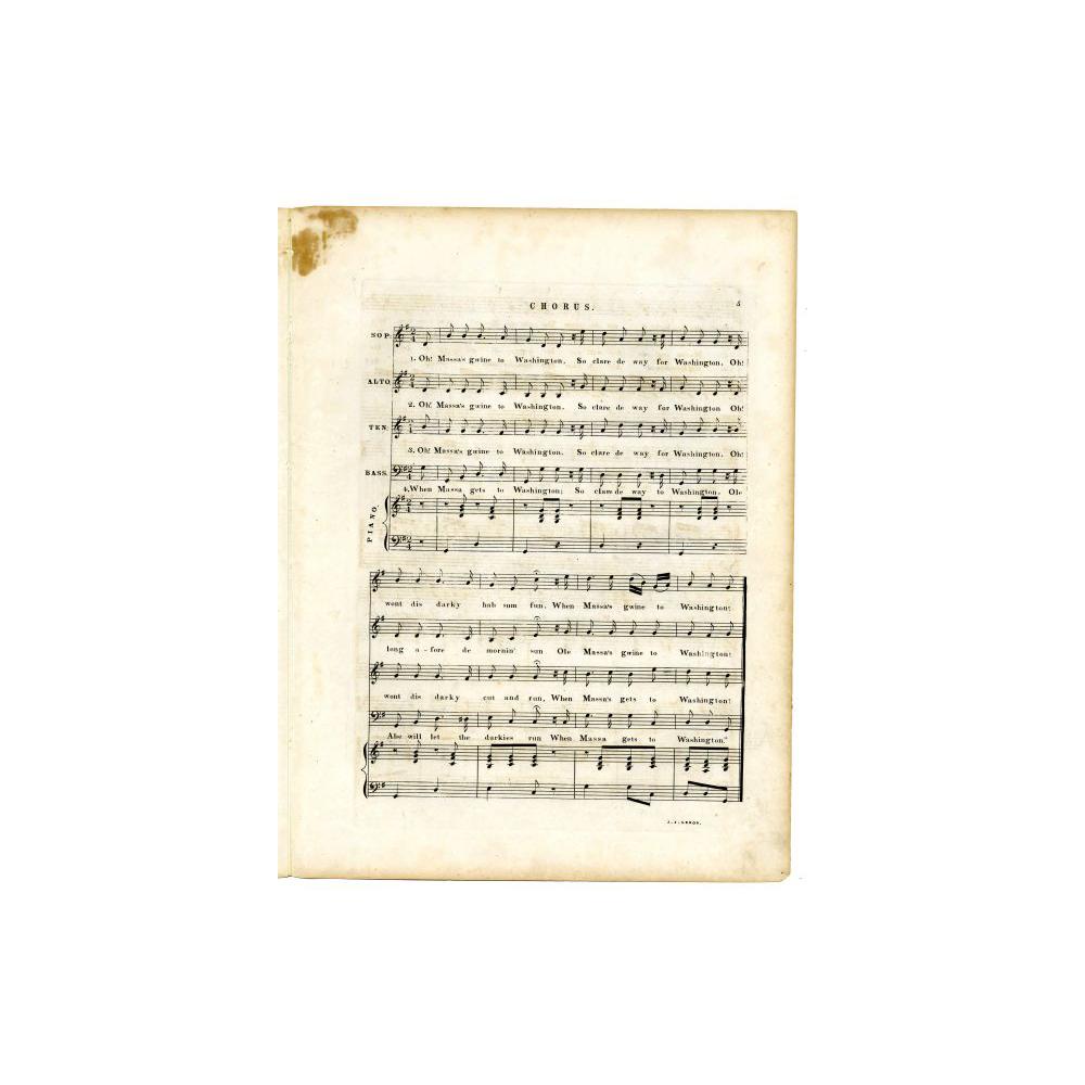 Image: Oh! Massa's Gwine to Washington