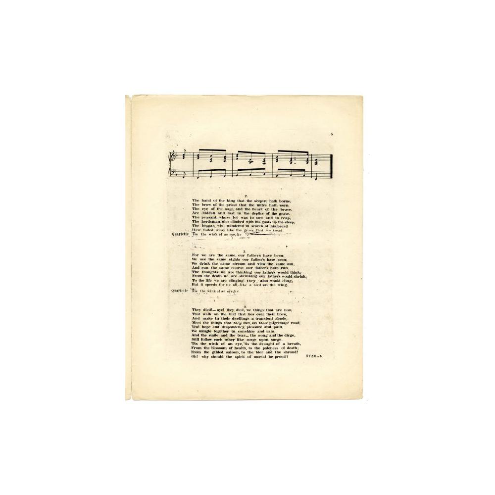 Image: Oh! Why Should the Spirit of Mortal be Proud