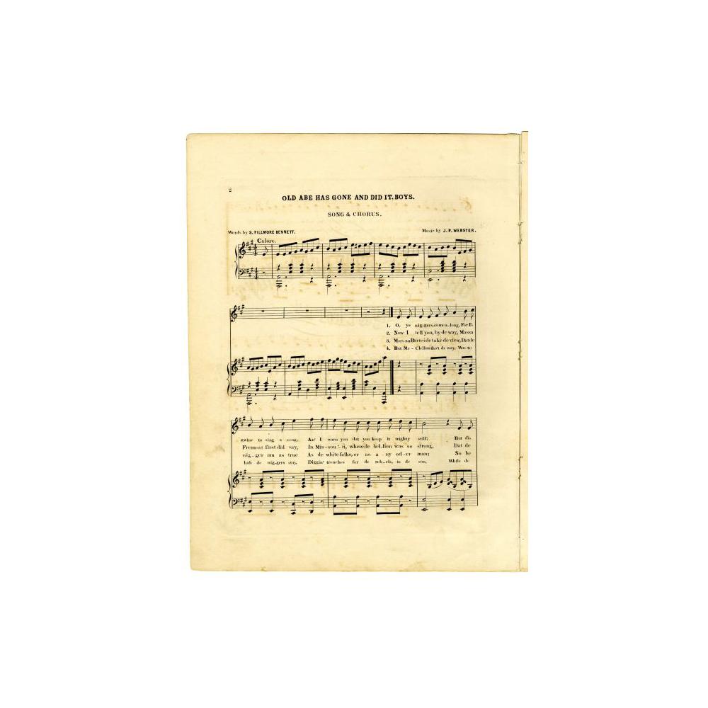 Image: Old Abe Has Gone & Did It, Boys