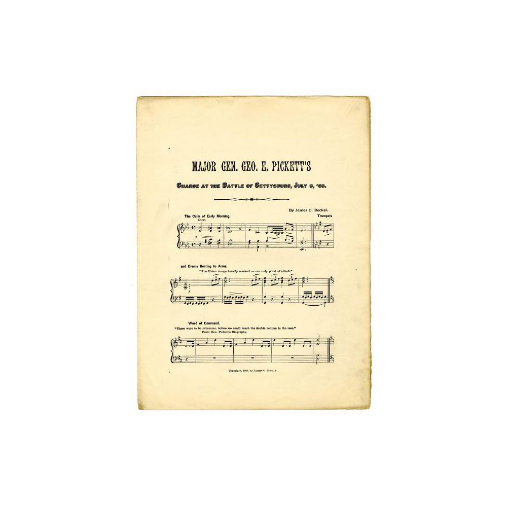 Image: Major General Geo. E. Pickett's Charge at the Battle of Gettysburg, July, 3, 1863