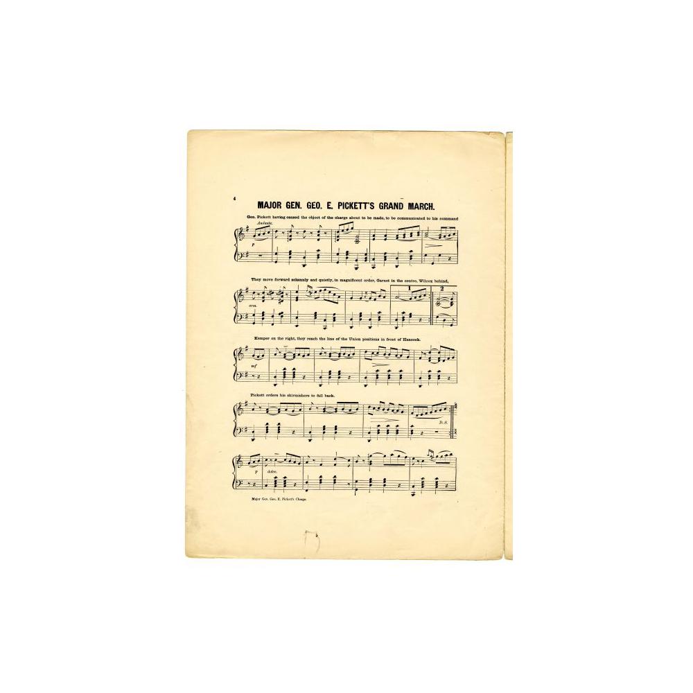 Image: Major General Geo. E. Pickett's Charge at the Battle of Gettysburg, July, 3, 1863