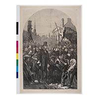 Image: President Lincoln Entering Richmond, April 4, 1865.