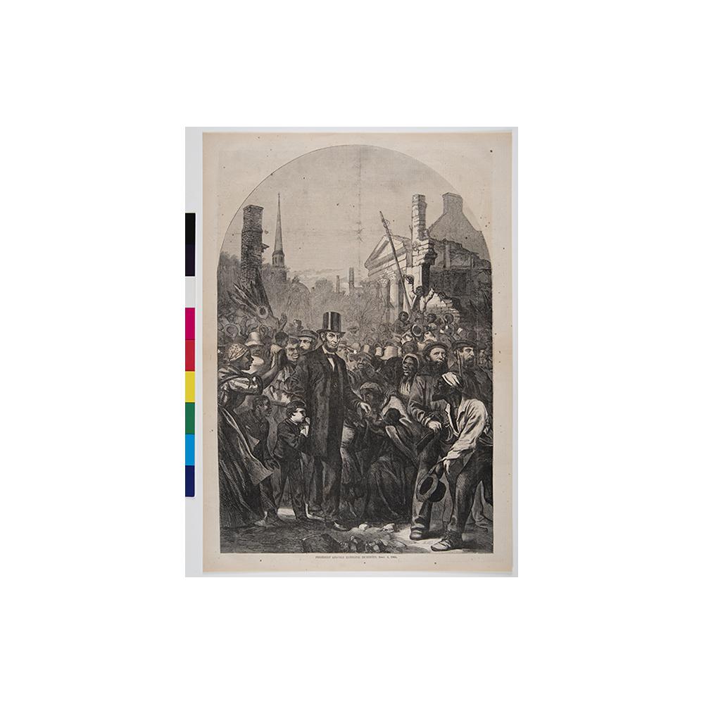 Image: President Lincoln Entering Richmond, April 4, 1865.