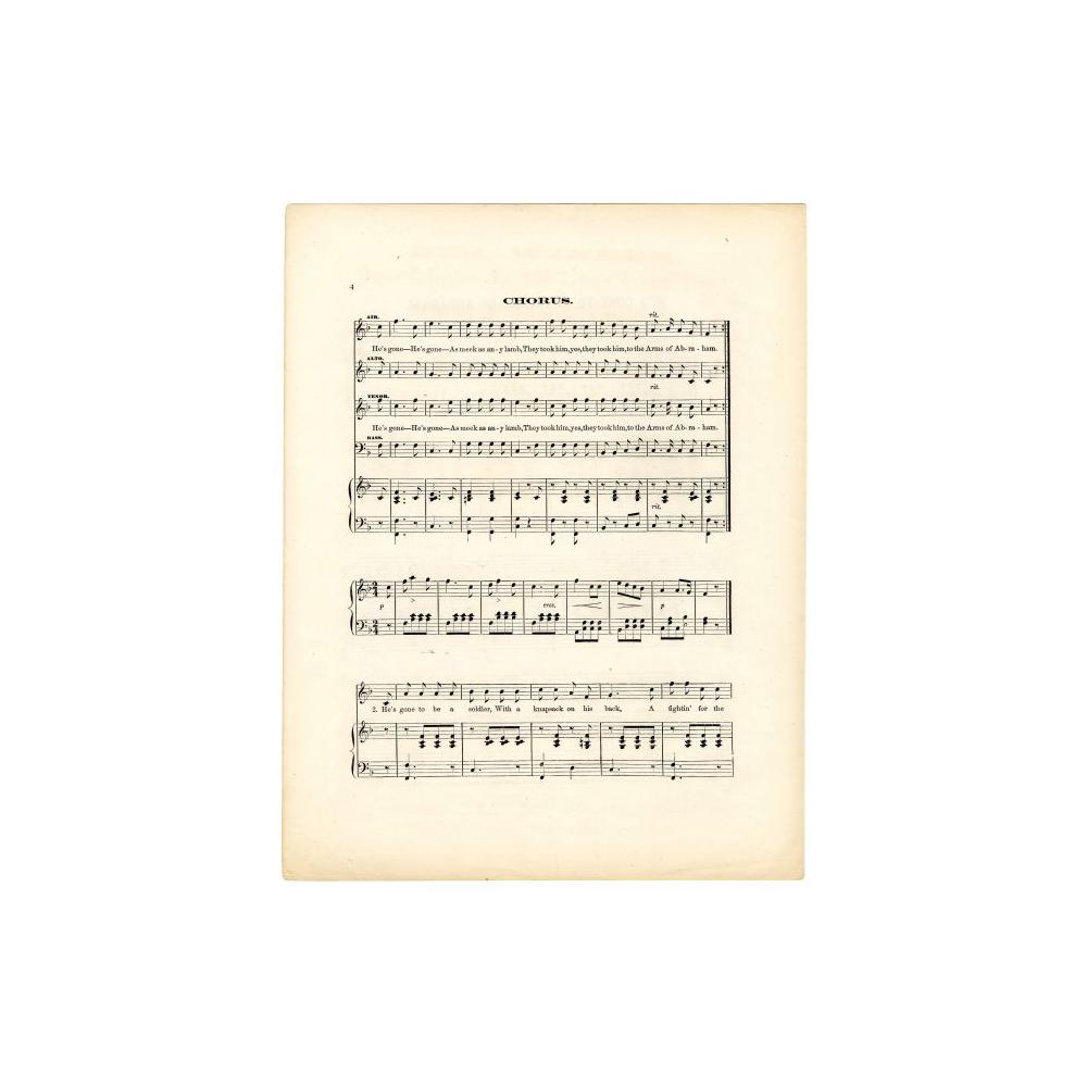 Image: He's Gone to the Arms of Abraham