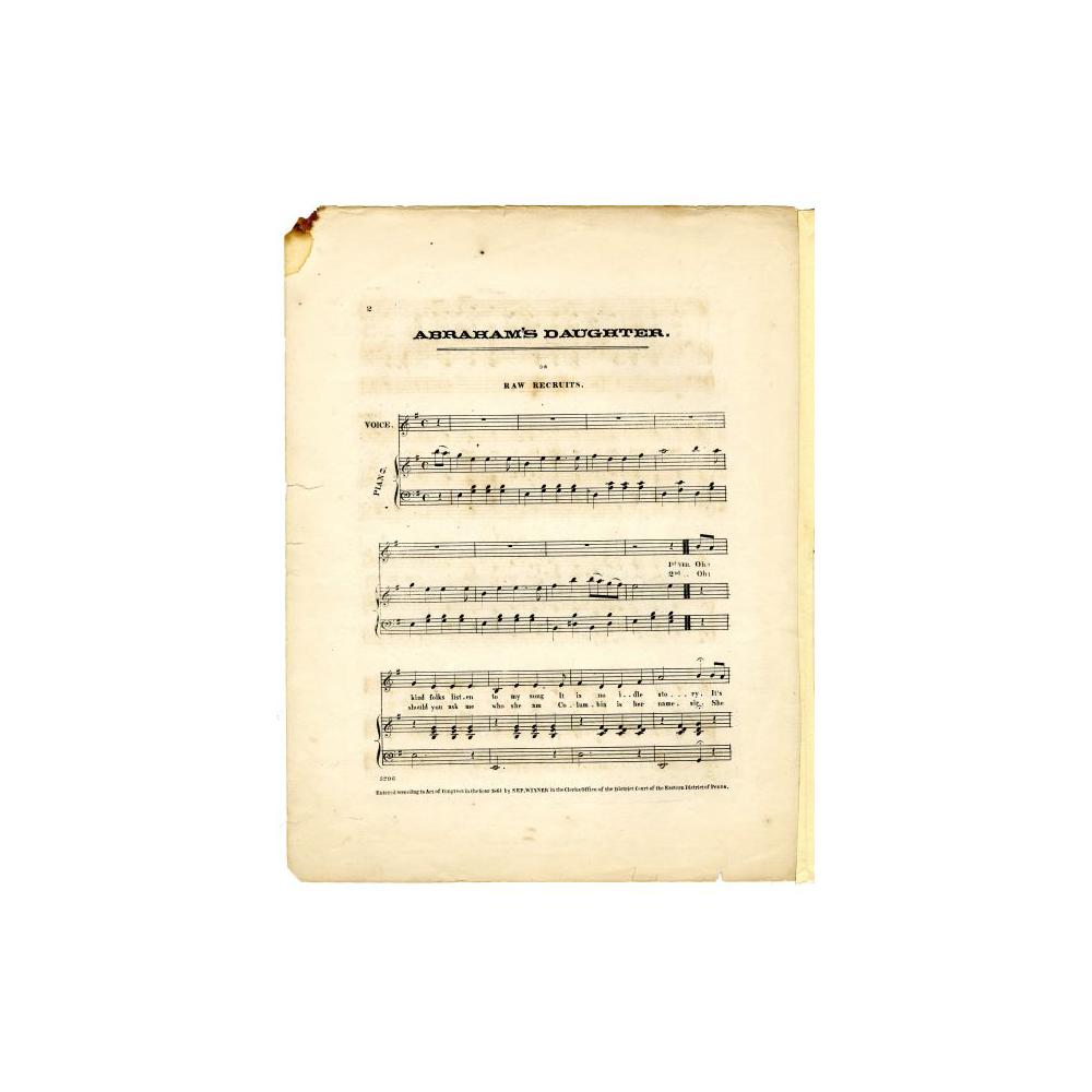 Image: Raw Recruits or Abraham's Daughter