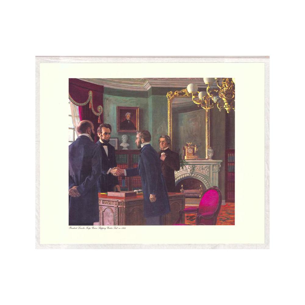 Image: President Lincoln Keeps Union Shipping Under Sail - 1864