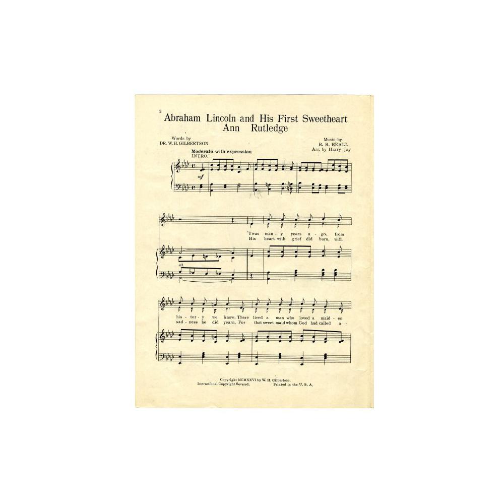 Image: Abraham Lincoln and His First Sweetheart Ann Rutledge