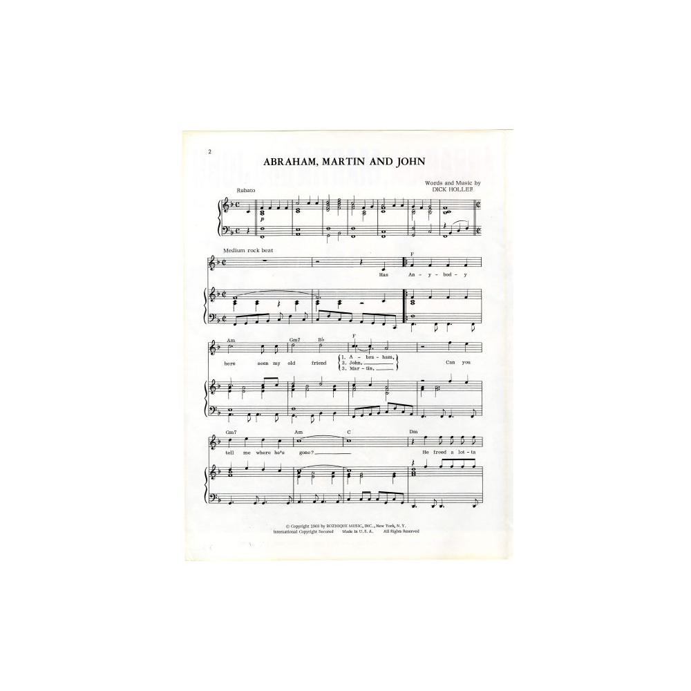 Image: Abraham, Martin and John