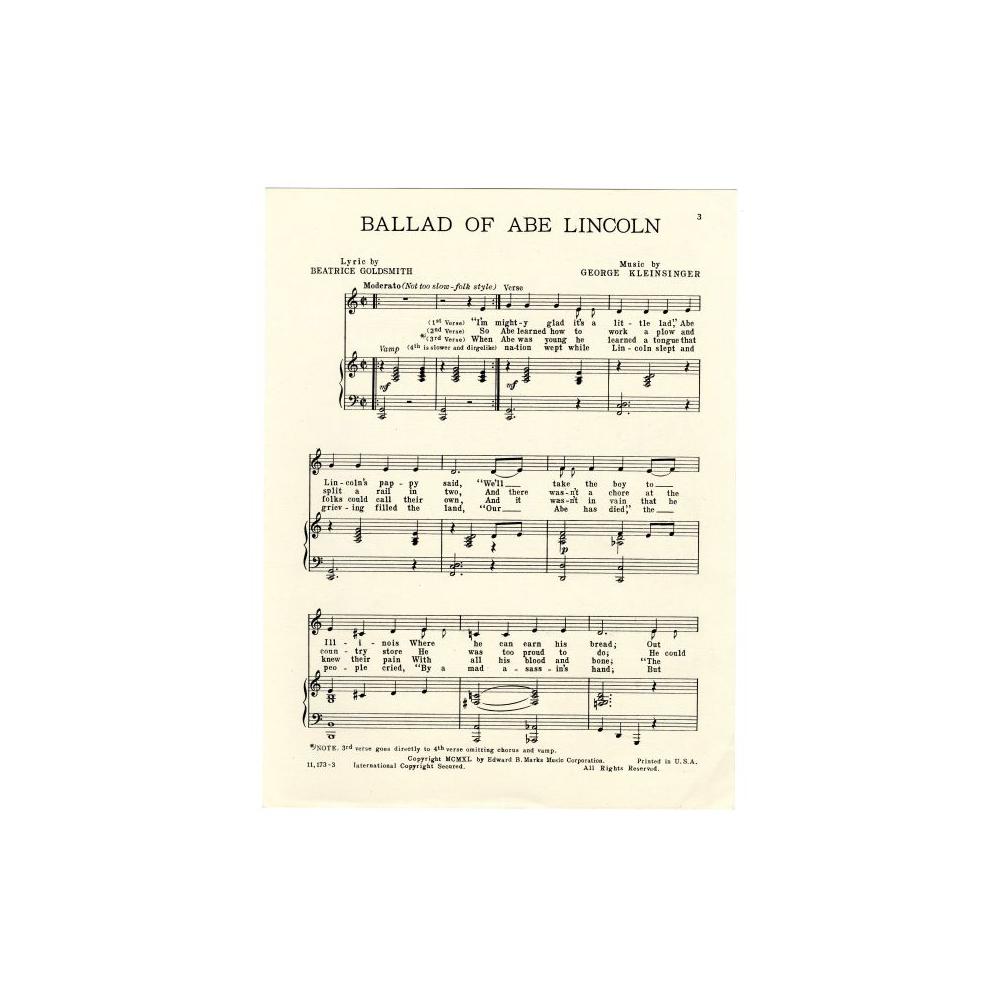 Image: The Ballad of Abe Lincoln