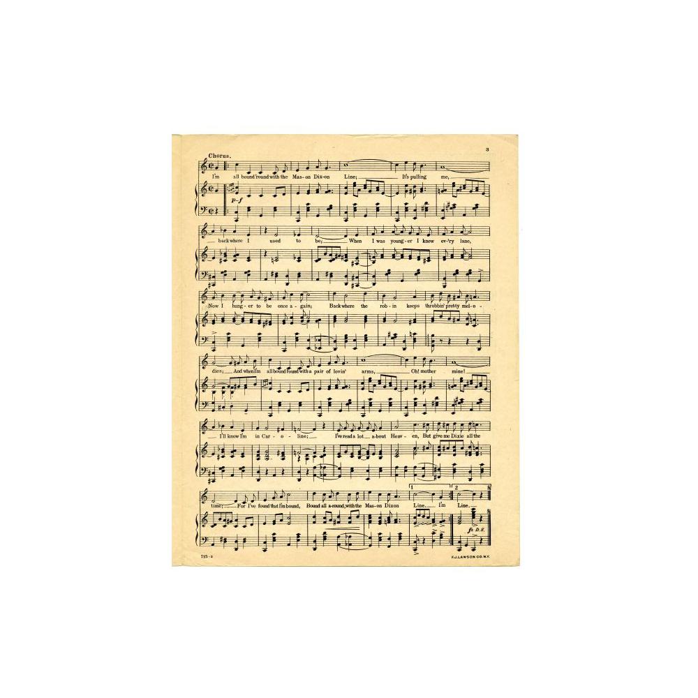 Image: I'm All Bound 'Round With the Mason Dixon Line