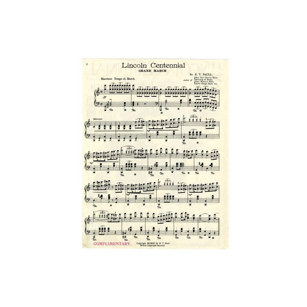 Image: Lincoln Centennial Grand March