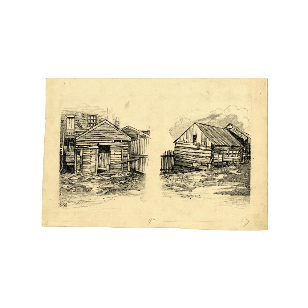 Image: Buildings in New Salem, Illinois