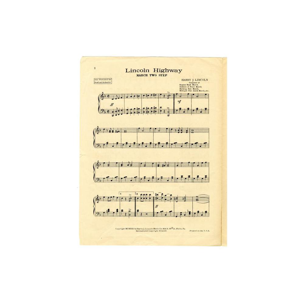 Image: Lincoln Highway March Two Step