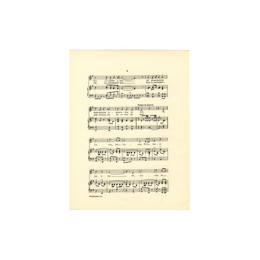 Image: Lincoln, Oh! Lincoln, We Honor You Today