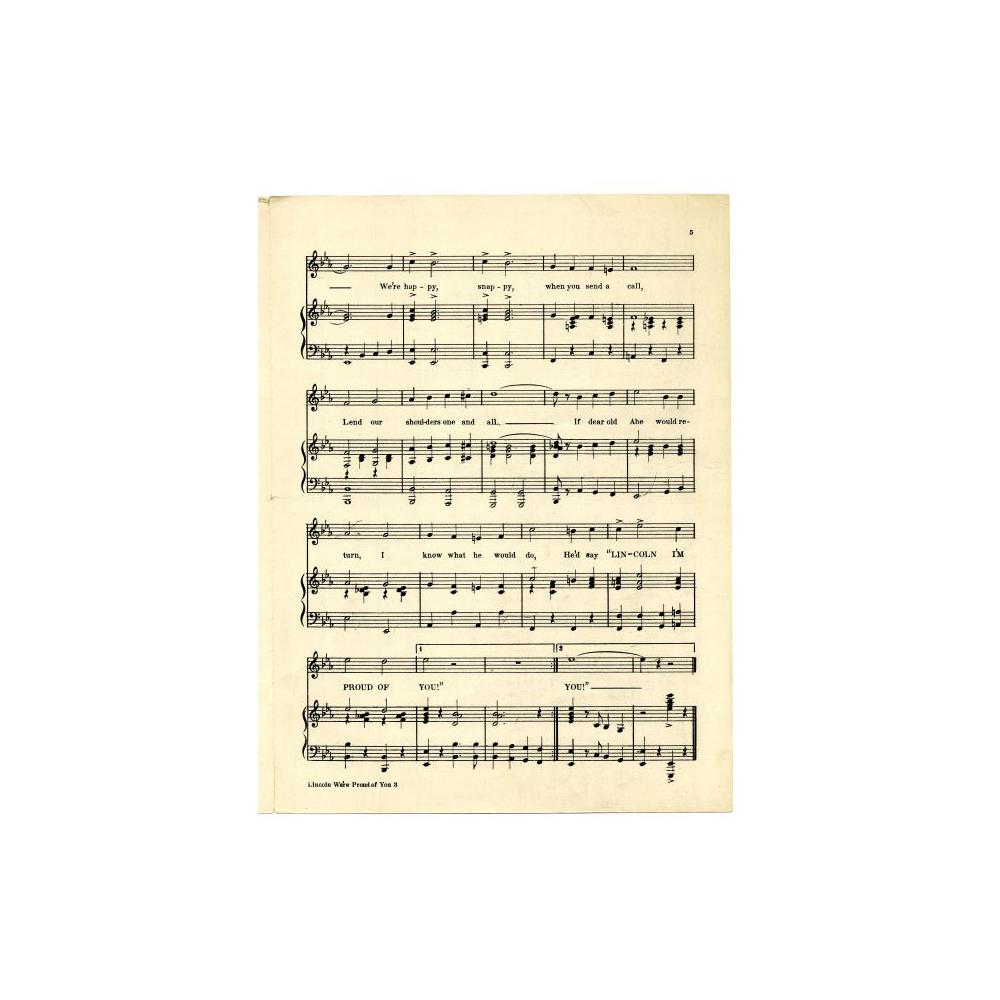 Image: Lincoln We're Proud of You (March)