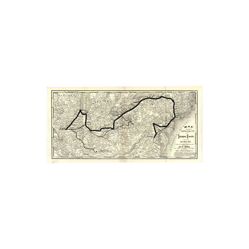 Image: Map Showing...His Great Funeral Cortege