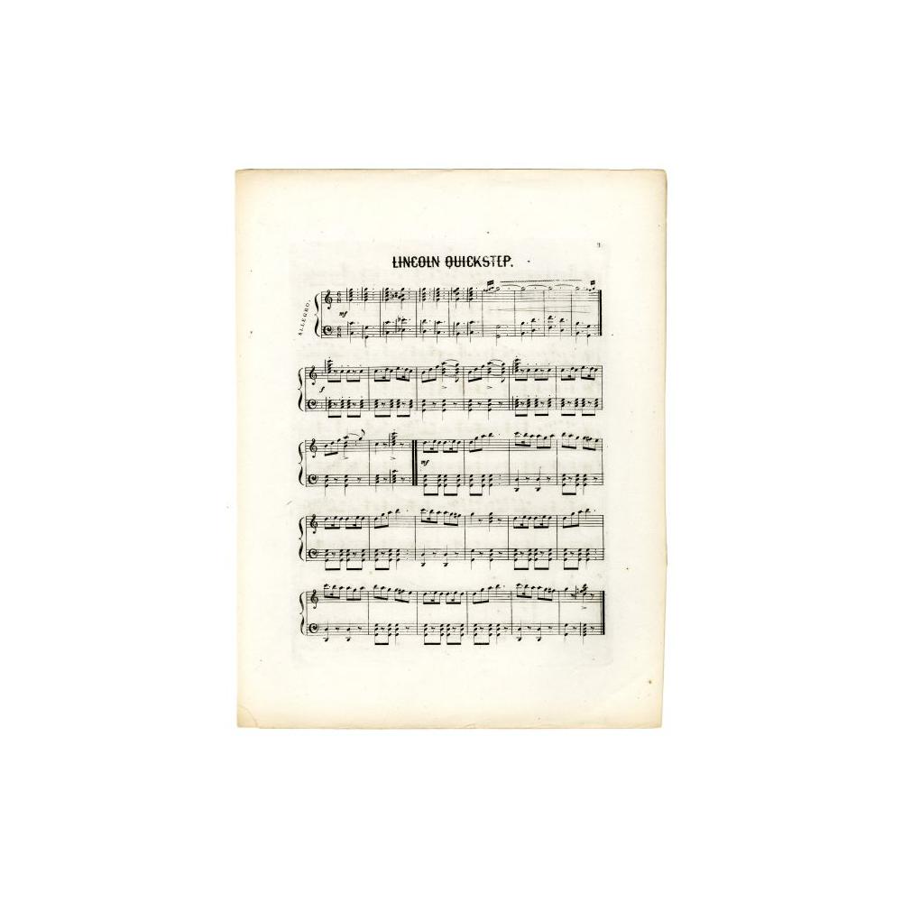 Image: President Abraham Lincoln's Quick Step