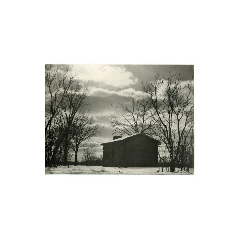 Image: Replica birthplace cabin at Foster Park, Fort Wayne, Indiana