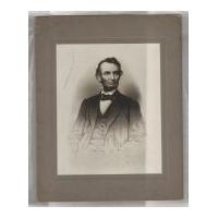 Image: Print of Lincoln in a Chair