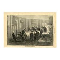 Image: Scene at the Death-bed of President Lincoln