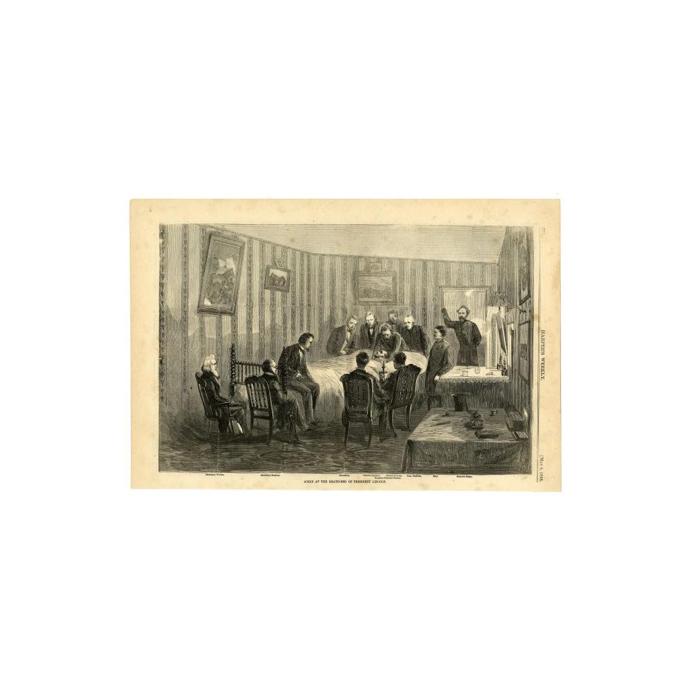 Image: Scene at the Death-bed of President Lincoln