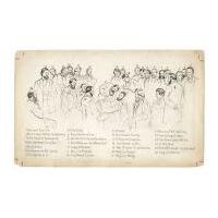 Image: Key to the Ritchie painting of Lincoln's deathbed