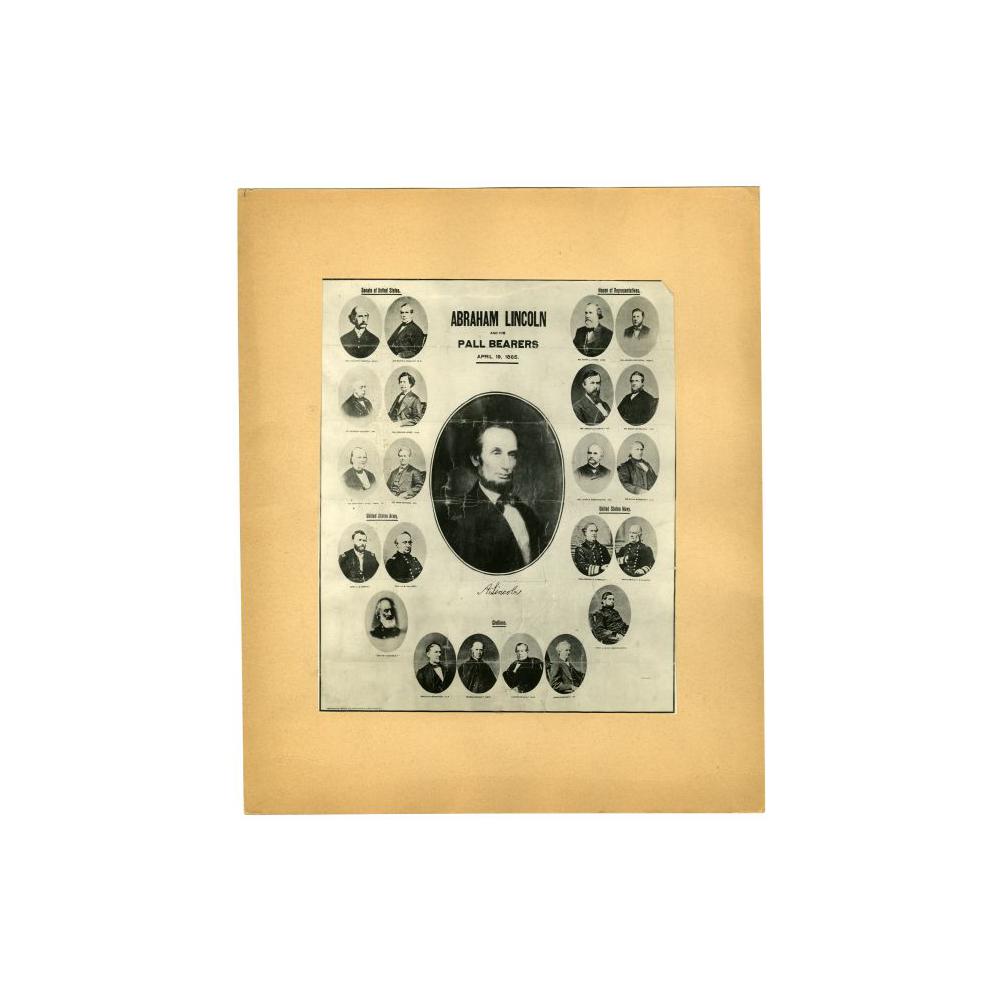 Image: Abraham Lincoln and His Pall Bearers, April 19, 1865