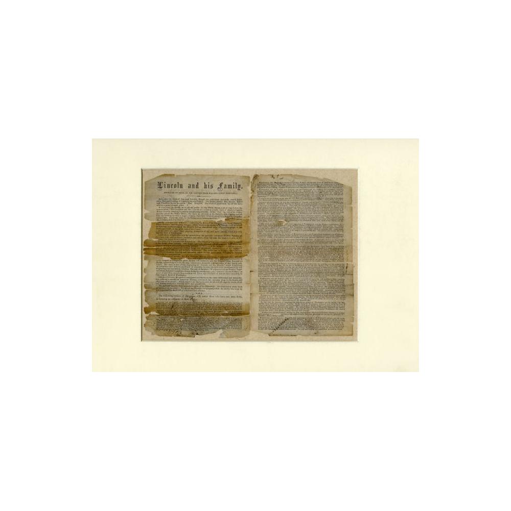 Image: Lincoln and His Family Engraved on Steel by Wm. Sartain