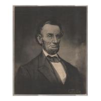 Image: Lithograph of Abe Lincoln
