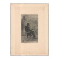 Image: President Lincoln Seated in Chair, July 1864